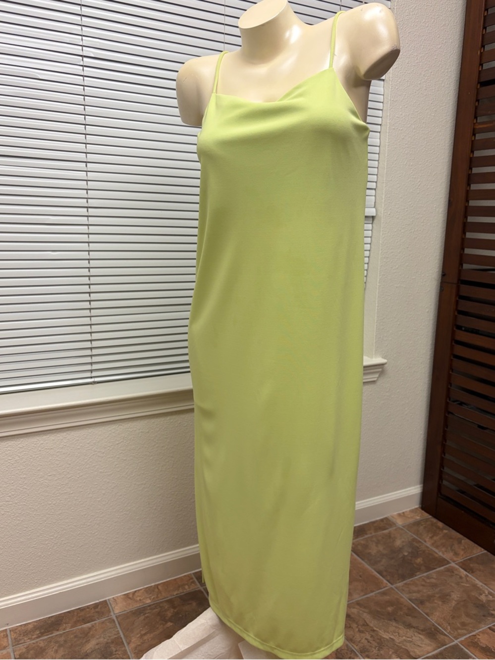 H&M Lime Green Slip Dress
